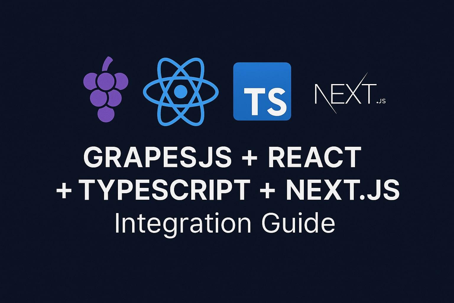 Integration von GrapesJS in eine Next.js-App mit @grapesjs/react-Wrapper