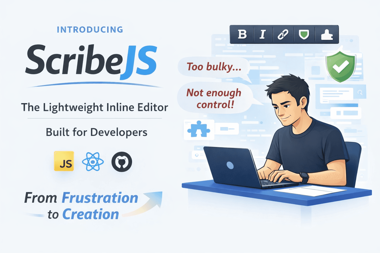 ScribeJS: Leichtgewichtiger Inline-Rich-Texteditor