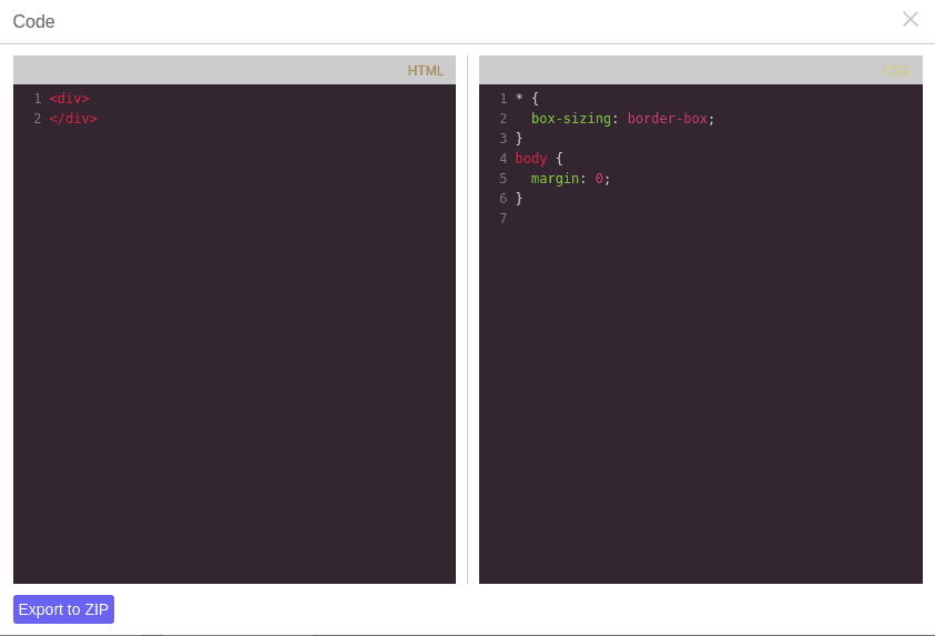 Export Zip