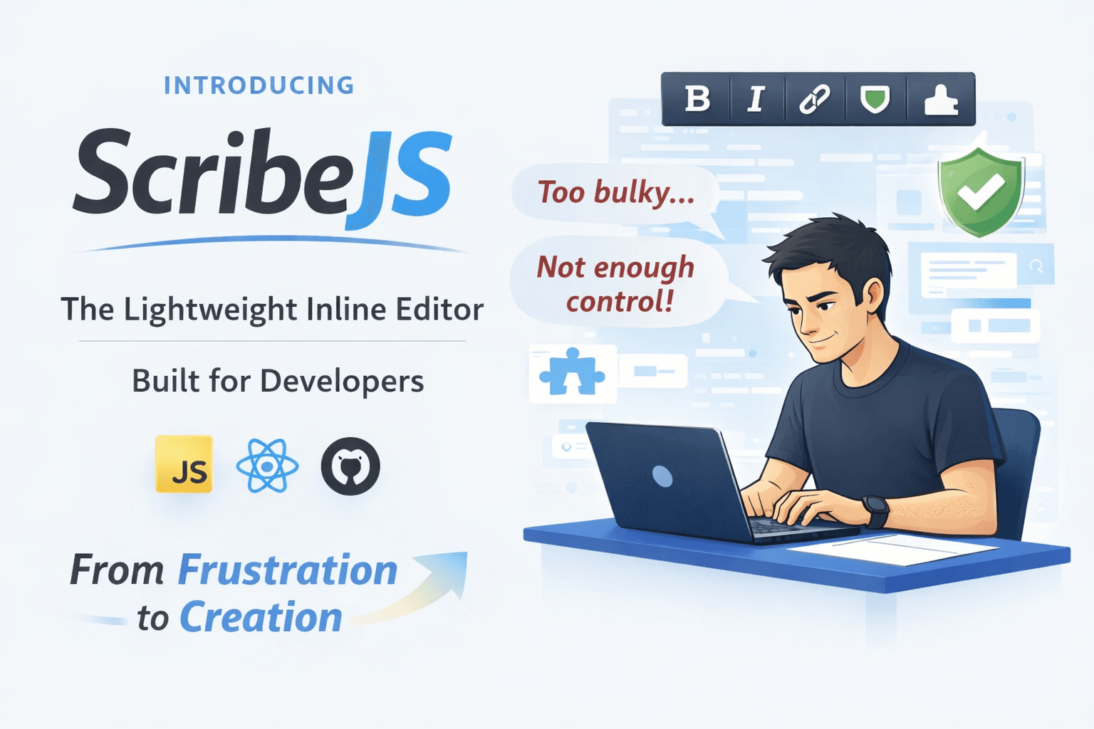 ScribeJS: Leichtgewichtiger Inline-Rich-Texteditor
