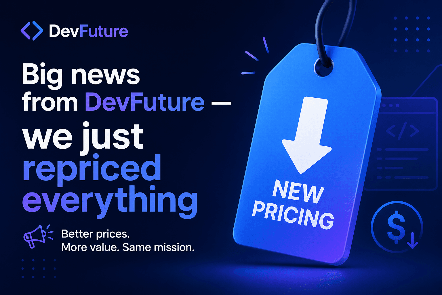 Große Neuigkeiten von DevFuture – wir haben gerade alles neu bewertet